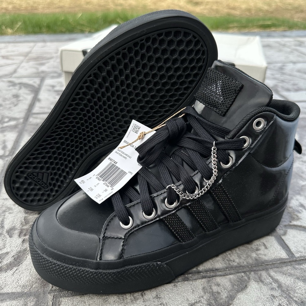 NEW Adidas Women's 6.5 Grunge Bravada 2.0 Shoes Mid Platform Black Chain Sneaker - Picture 2 of 7